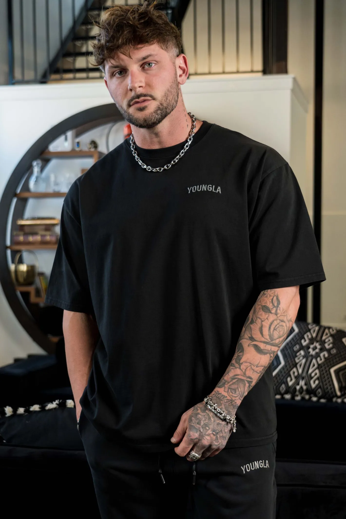 Youngla 4017-Minimal Tees<Men Shirts