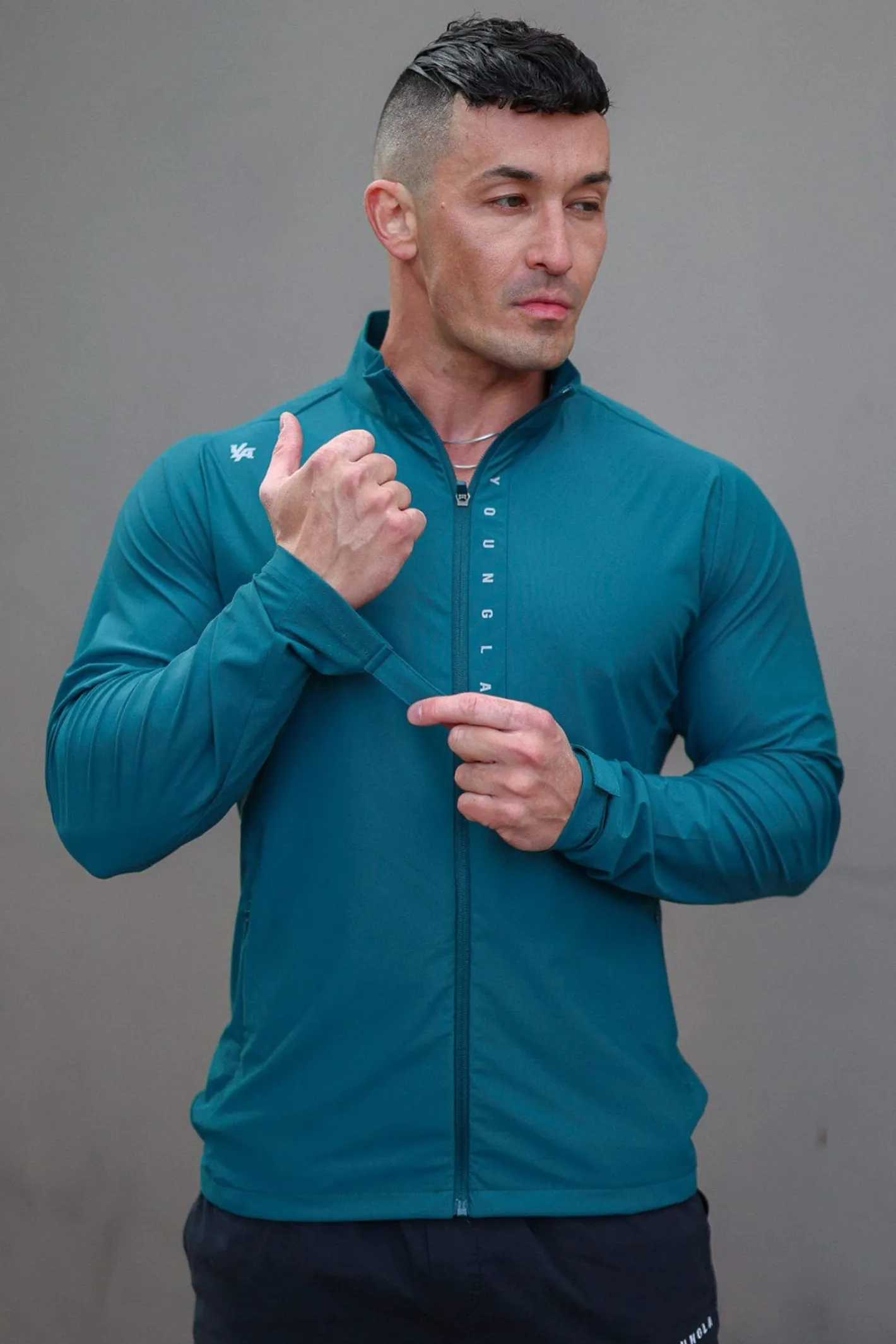 Youngla 5052-Morning Run Zip-Up<Men Outerwear