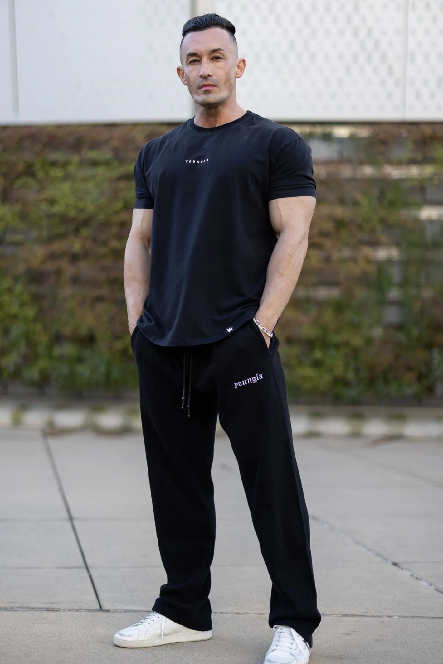 Youngla 230-No Cuff Thermal Pants<Men Joggers