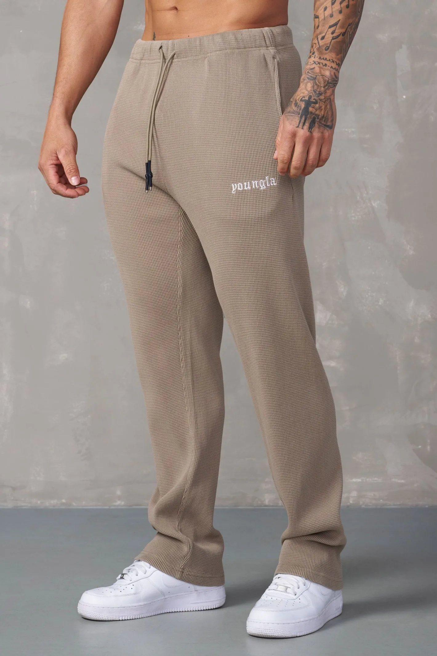 Youngla 230-No Cuff Thermal Pants<Men Joggers