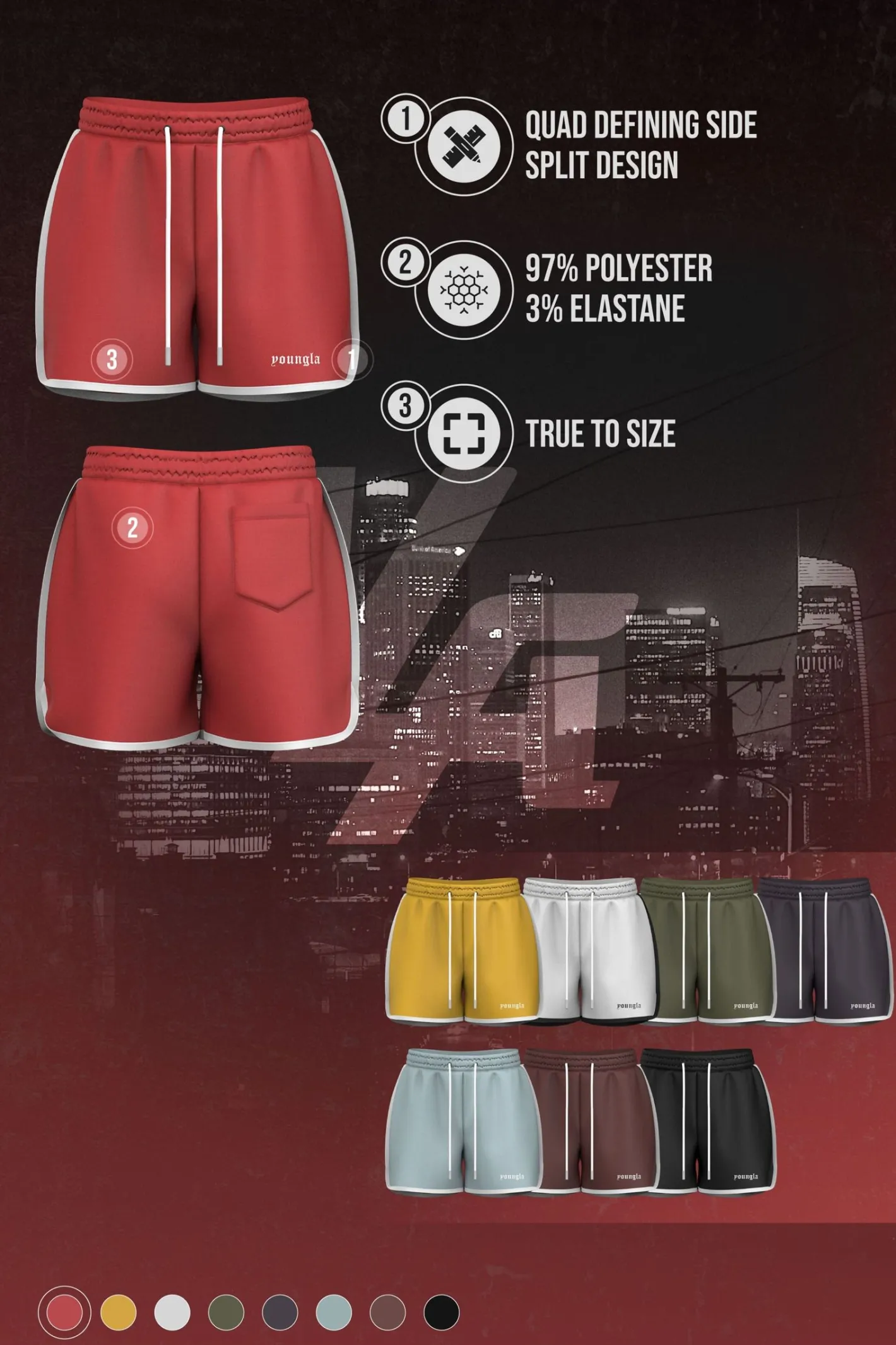 Youngla 125-Olympic Shorts<Men Shorts