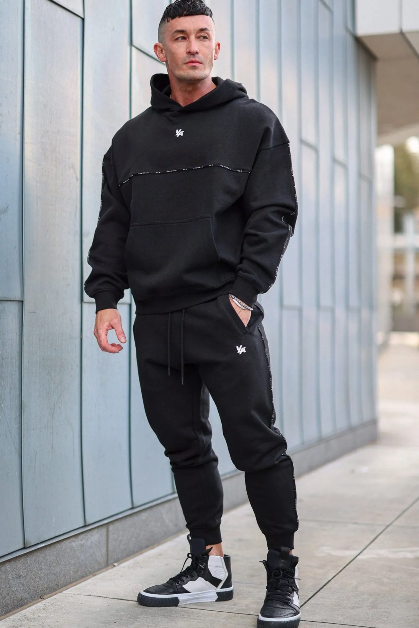 Youngla 2006-Piping Collection-Joggers<Men Joggers