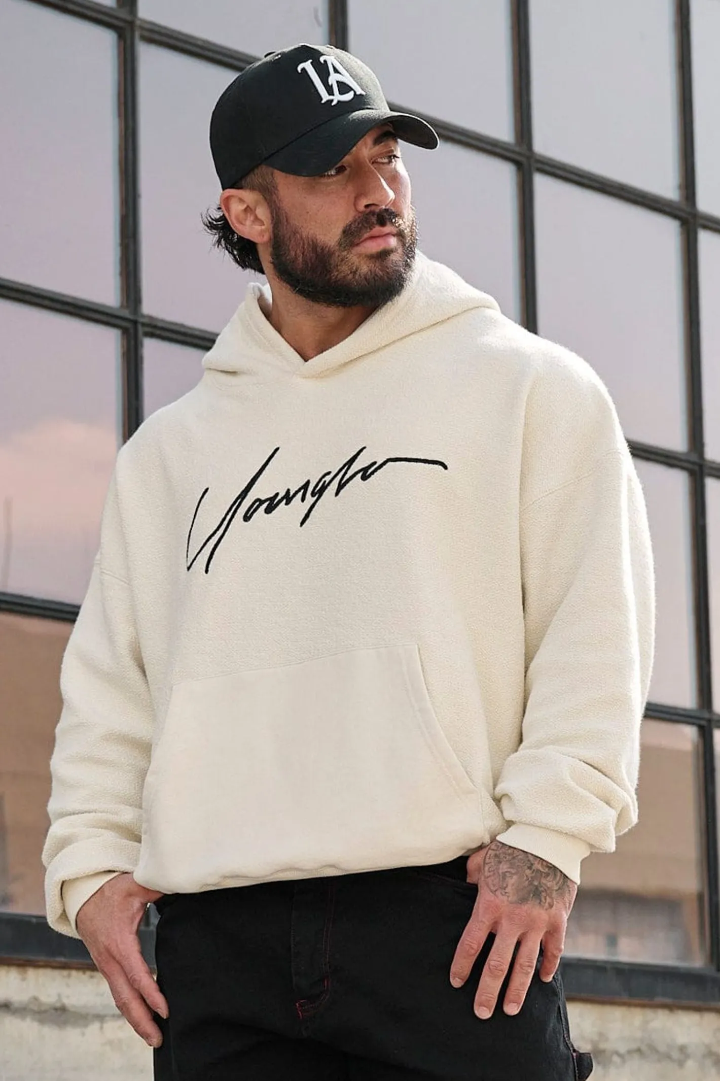 Youngla 524-Reverse Terry Hoodies<Men Outerwear