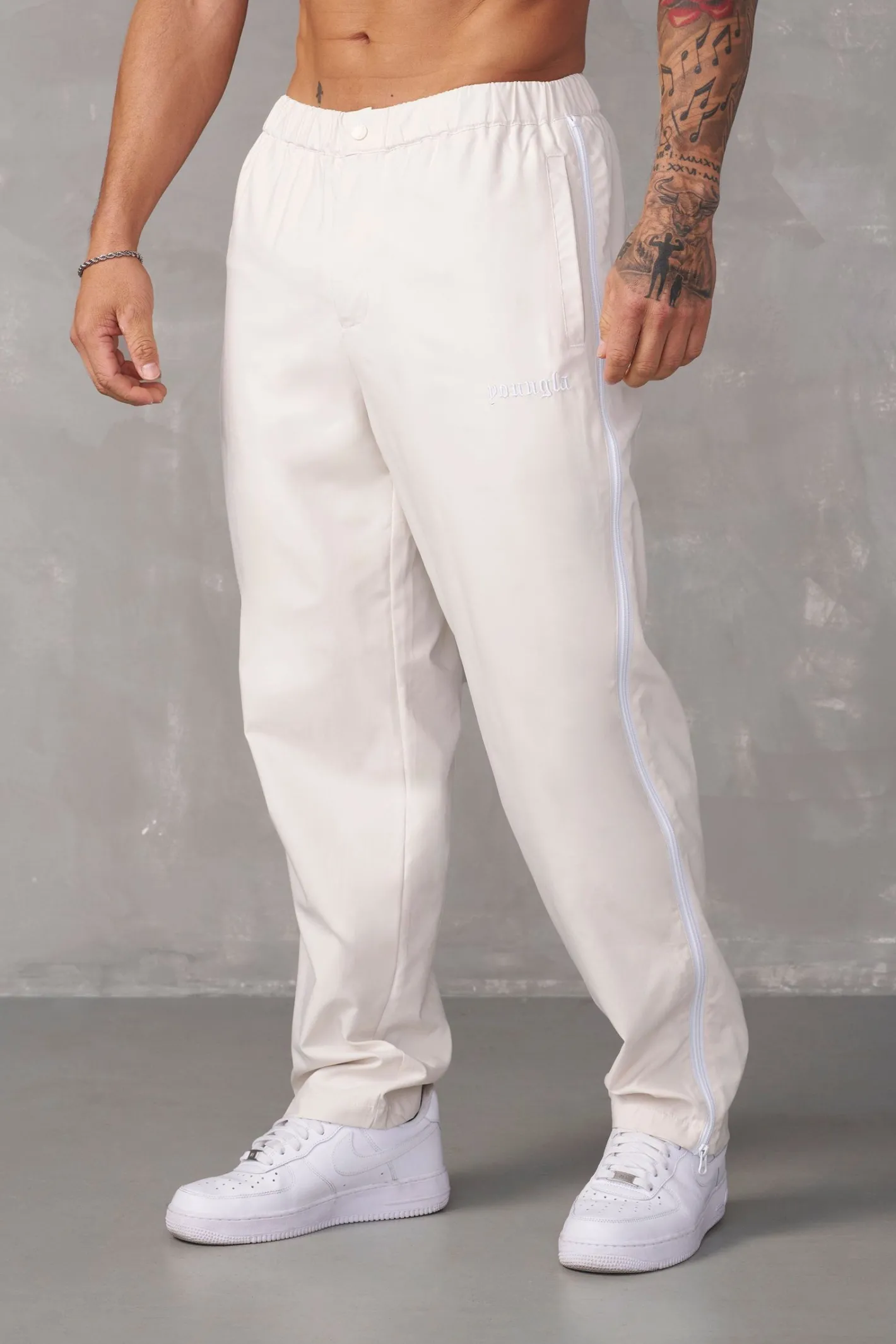 Youngla 246-Side Zipper Joggers<Men Joggers