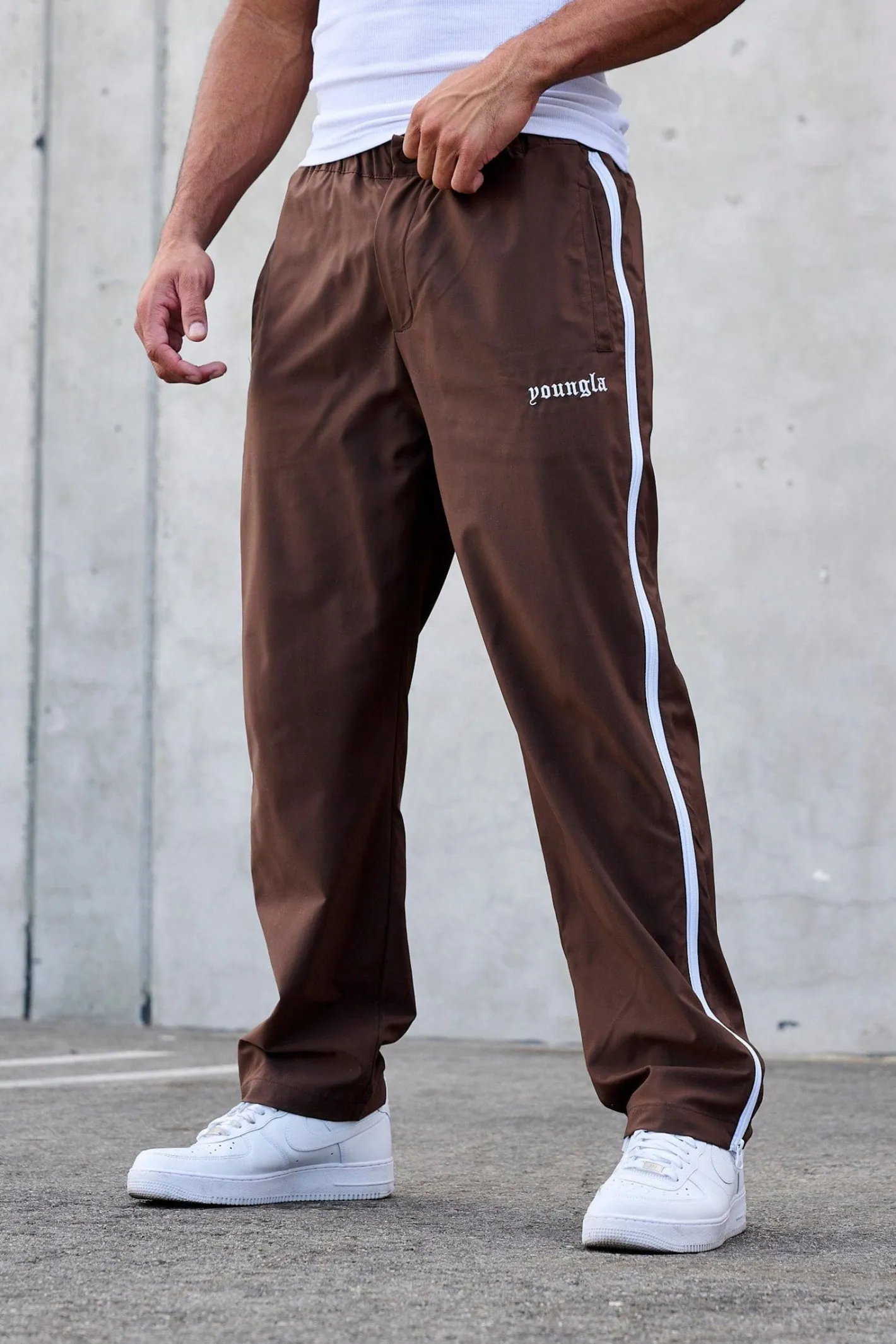 Youngla 246-Side Zipper Joggers<Men Joggers