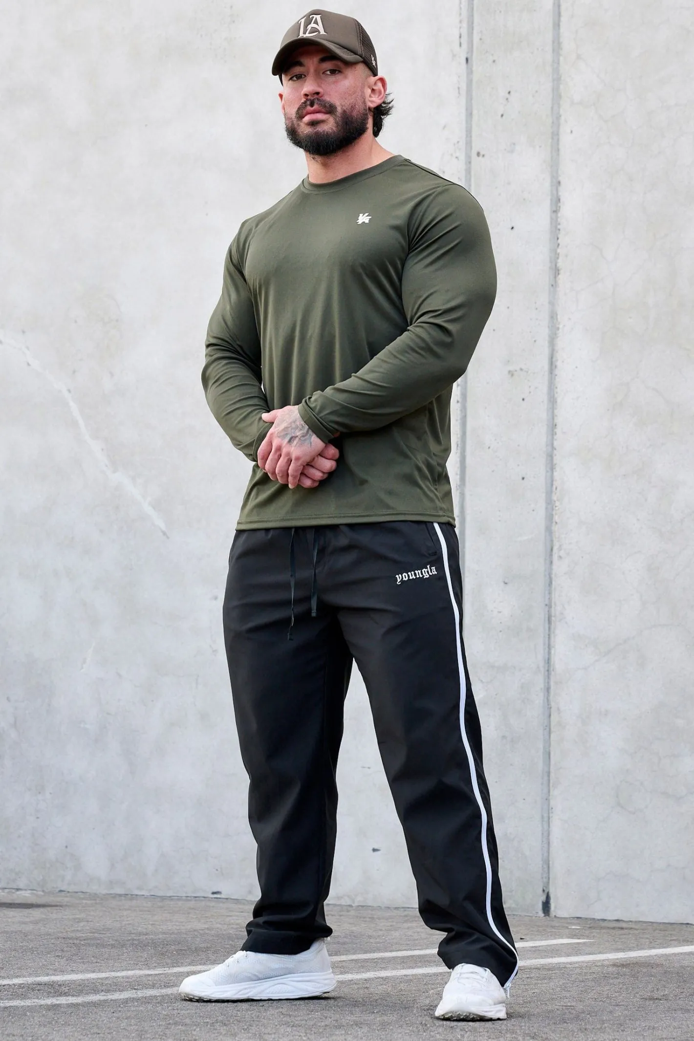 Youngla 246-Side Zipper Joggers<Men Joggers