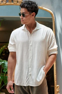 Youngla 825-Simply Linen Shirts<Men Shirts