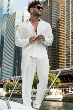 Youngla 825-Simply Linen Shirts<Men Shirts