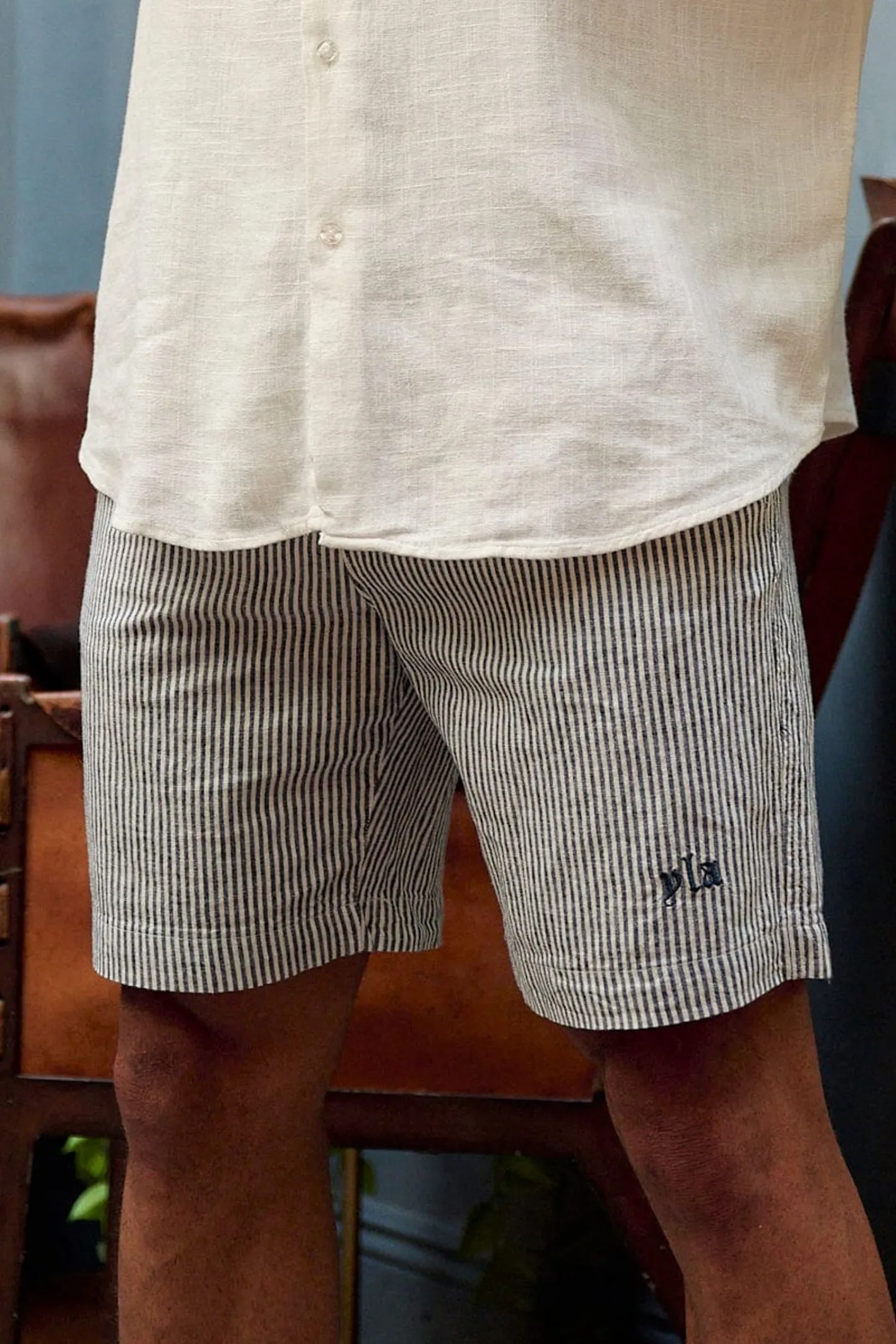Youngla 147-Simply Linen Shorts<Men Shorts
