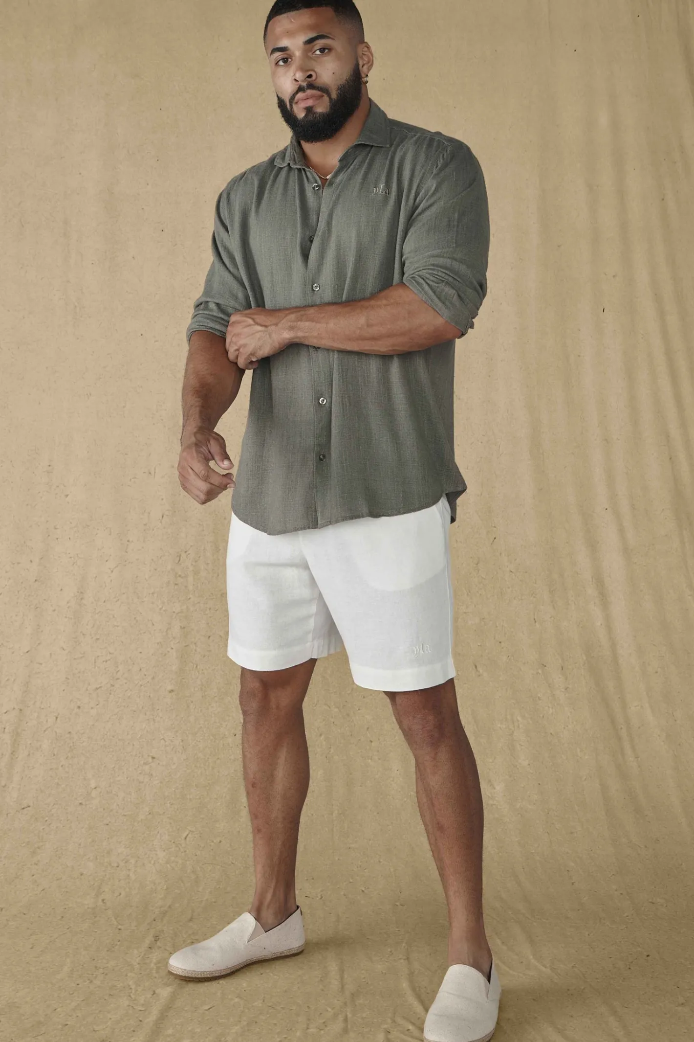 Youngla 147-Simply Linen Shorts<Men Shorts