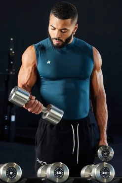 Youngla 315-Stealth Compression Cut-Offs<Men Tanks