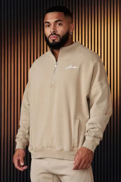 Youngla 520-Sunday Quarter Zips<Men Outerwear