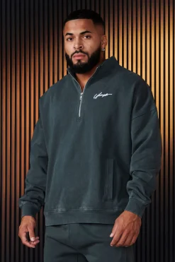 Youngla 520-Sunday Quarter Zips<Men Outerwear