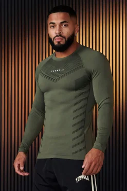 Youngla 833-Superhero Compression Longsleeves<Men Shirts