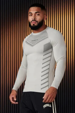 Youngla 833-Superhero Compression Longsleeves<Men Shirts