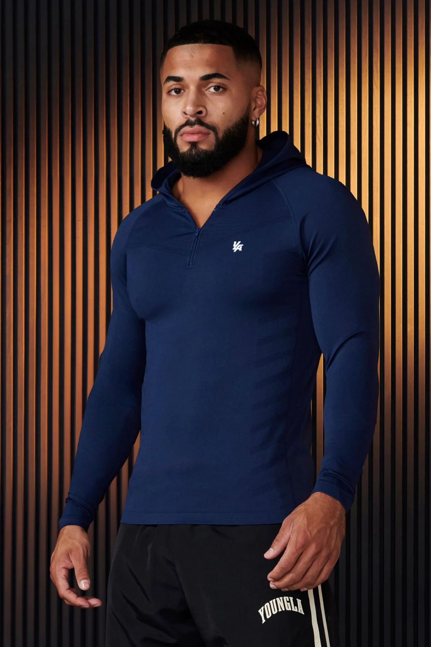 Youngla 832-Supervillain Compression Hoodies<Men Shirts