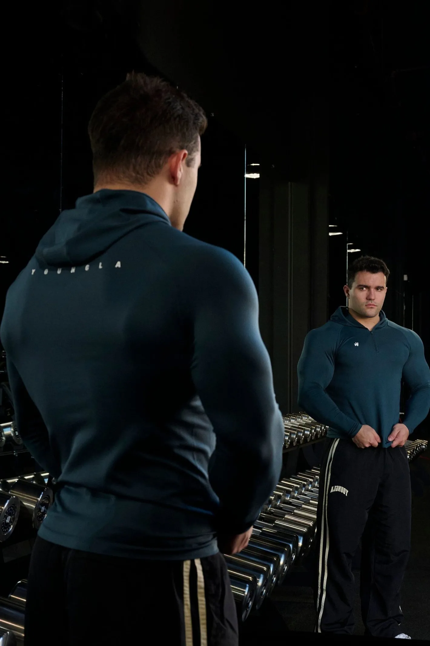 Youngla 832-Supervillain Compression Hoodies<Men Shirts