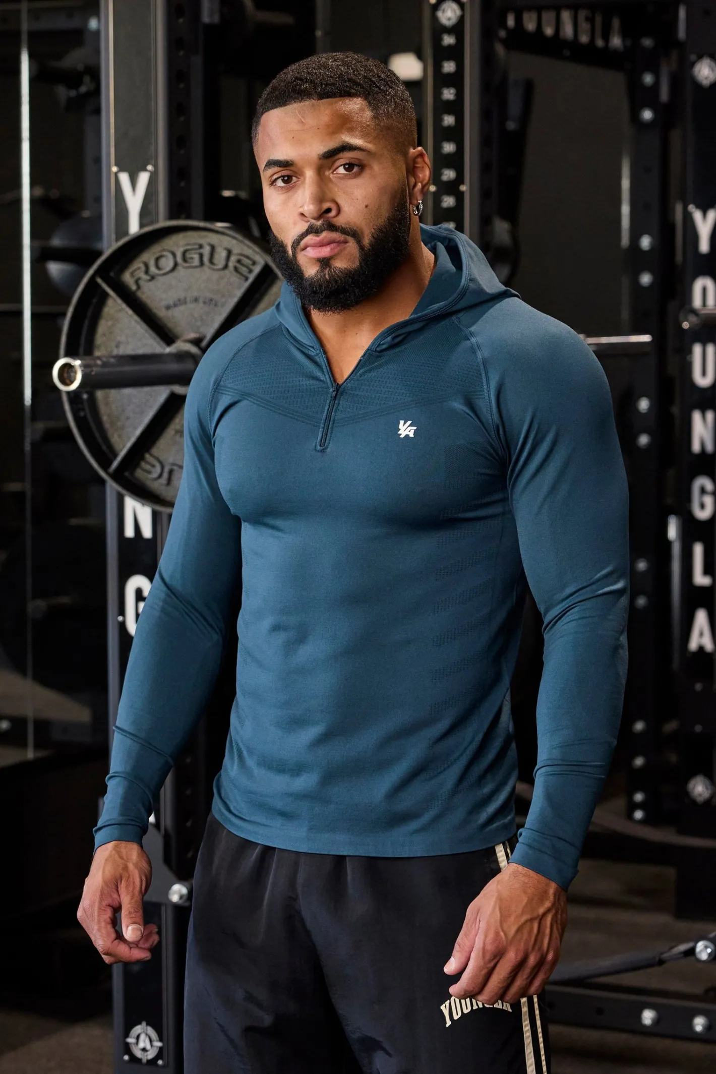 Youngla 832-Supervillain Compression Hoodies<Men Shirts