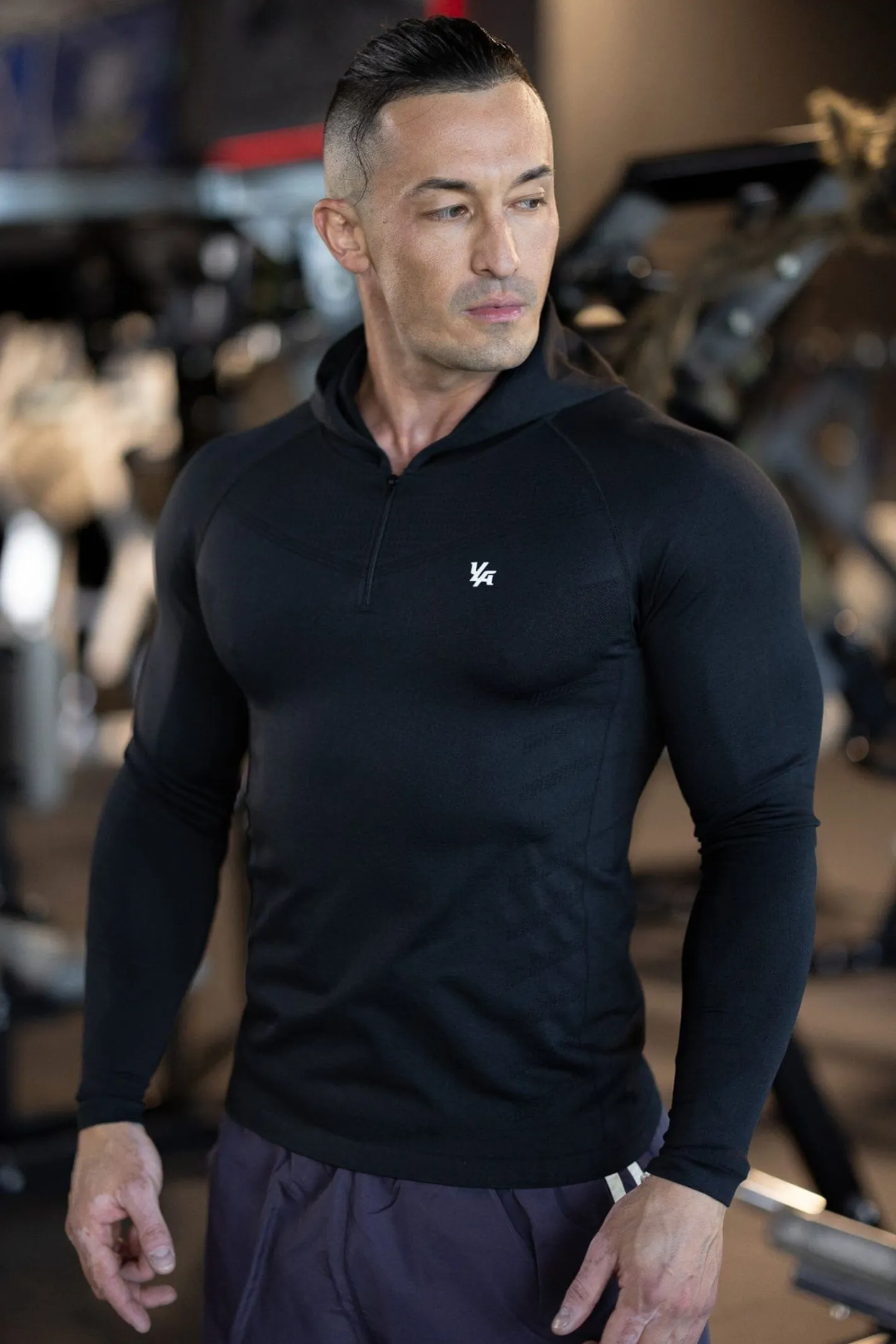 Youngla 832-Supervillain Compression Hoodies<Men Shirts
