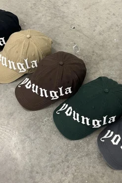 Youngla 9005-Tilted Logo Dad Hat<Men Hats & Beanies