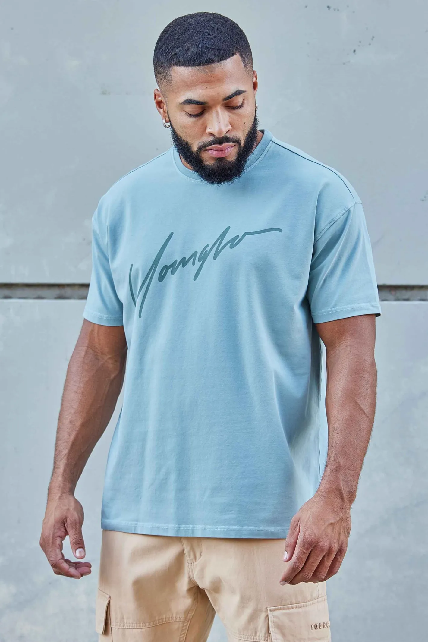 Youngla 479-Tonal Tees<Men Shirts