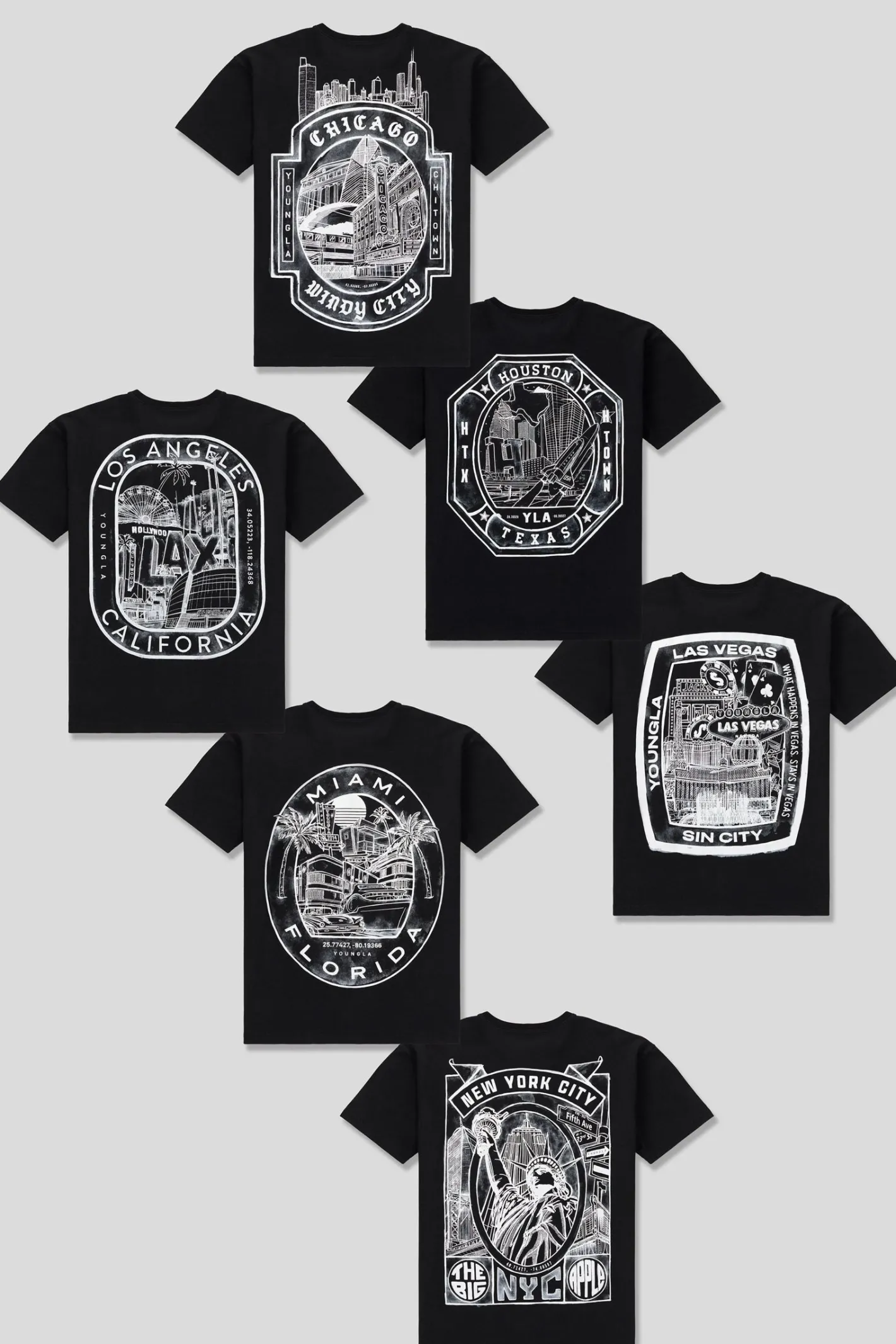 Youngla 457-Us Tour Tees<Men Shirts