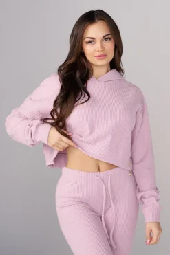 Youngla W545 Ava Crop Hoodie<Women Outerwear