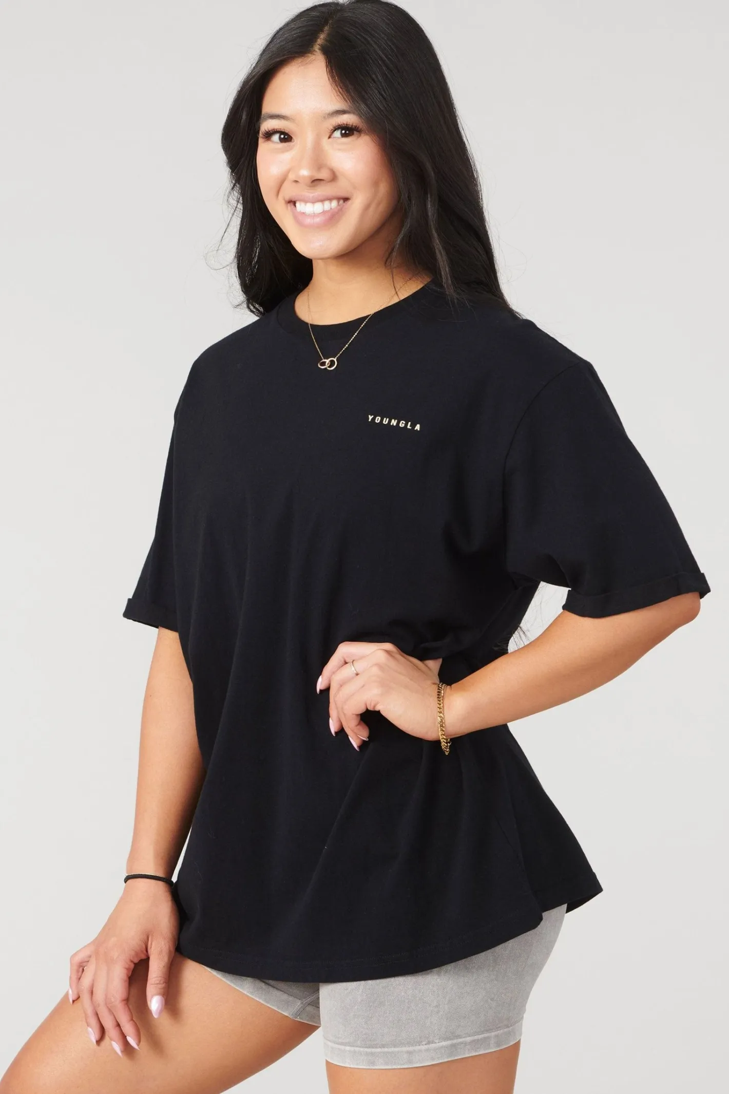 Youngla W424 Bloc Oversized Tee<Women Tops