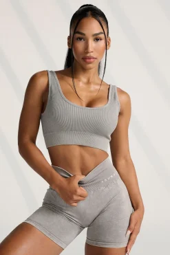 Youngla W315 Carbon Ribbed Sports Bra<Women Bras