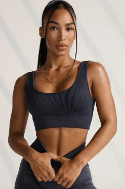 Youngla W315 Carbon Ribbed Sports Bra<Women Bras