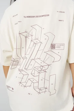 Youngla W440 Digital Oversized Tee<Women Tops