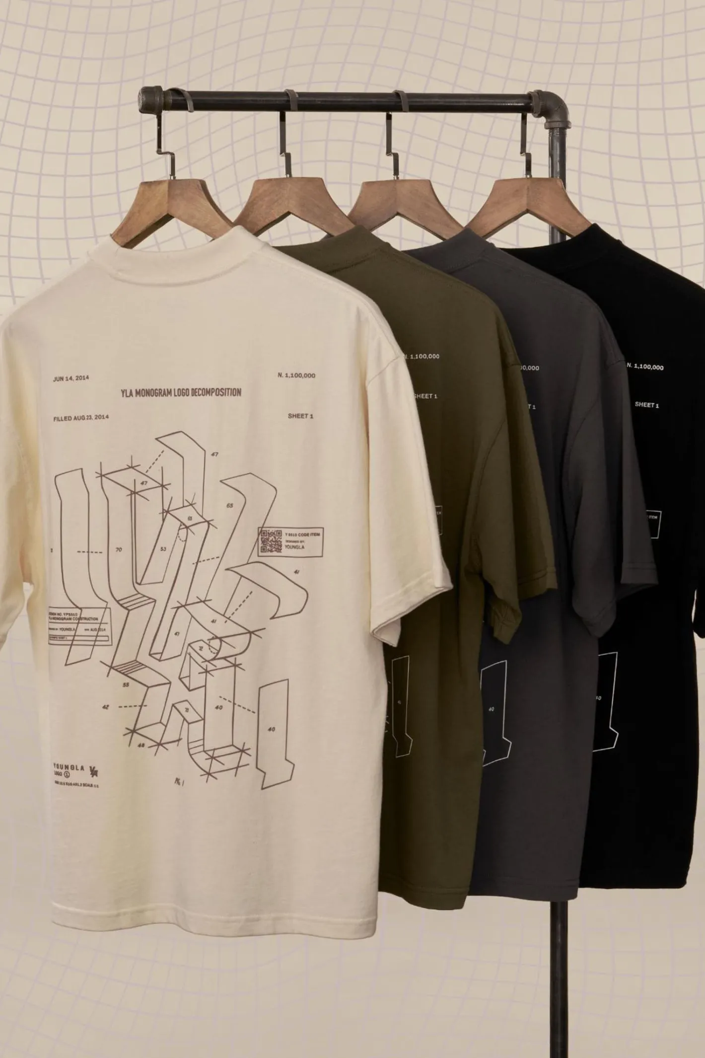 Youngla W440 Digital Oversized Tee<Women Tops