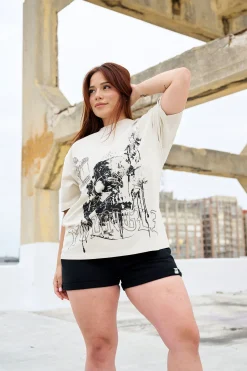 Youngla W427 Phantom Oversized Tees<Women Tops