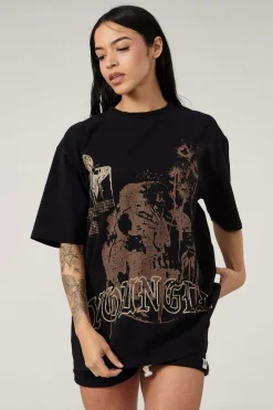 Youngla W427 Phantom Oversized Tees<Women Tops