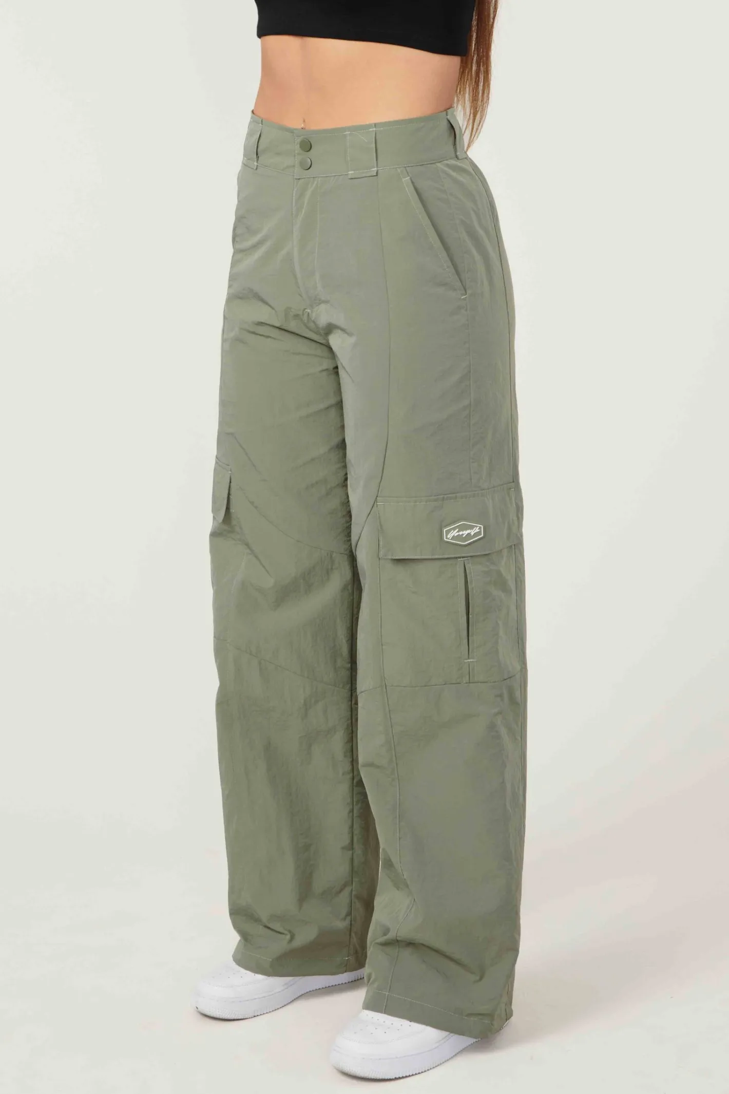 Youngla W222 Retro Cargo Joggers<Women Joggers & Pants