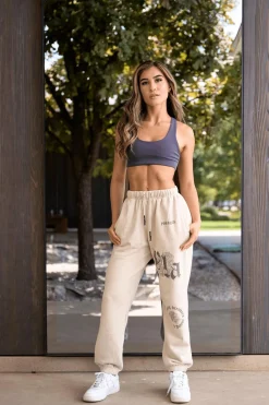 Youngla W224 Rose Joggers<Women Joggers & Pants