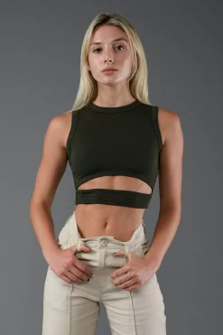 Youngla W302 Sash Tank Top<Women Tops