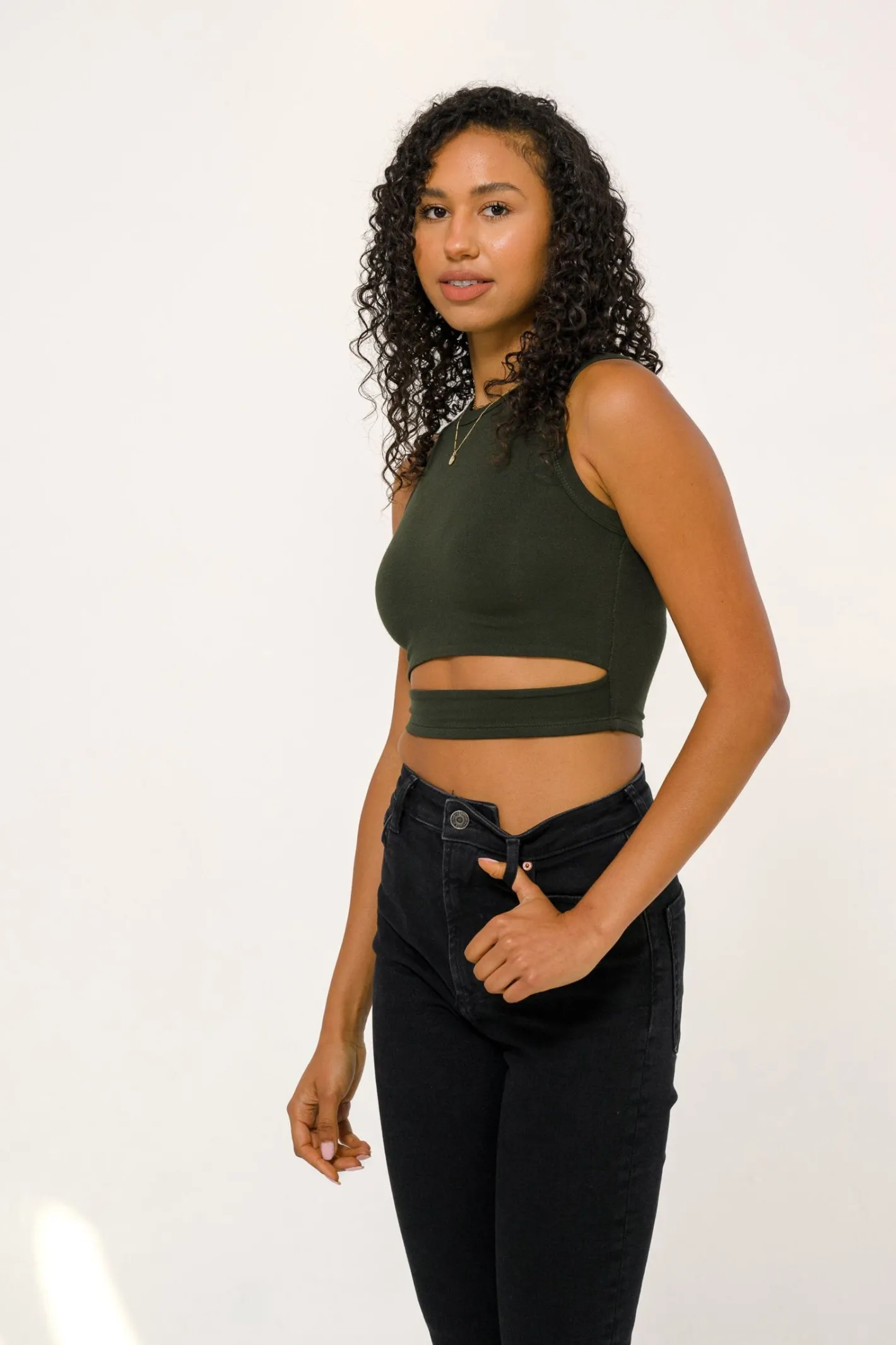 Youngla W302 Sash Tank Top<Women Tops