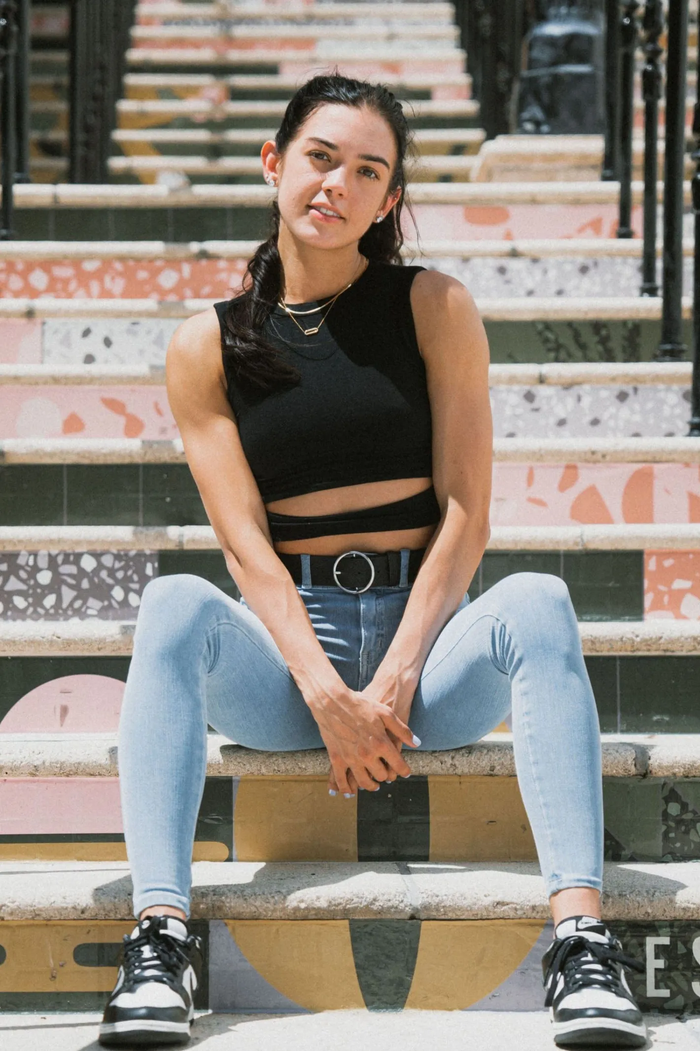 Youngla W302 Sash Tank Top<Women Tops