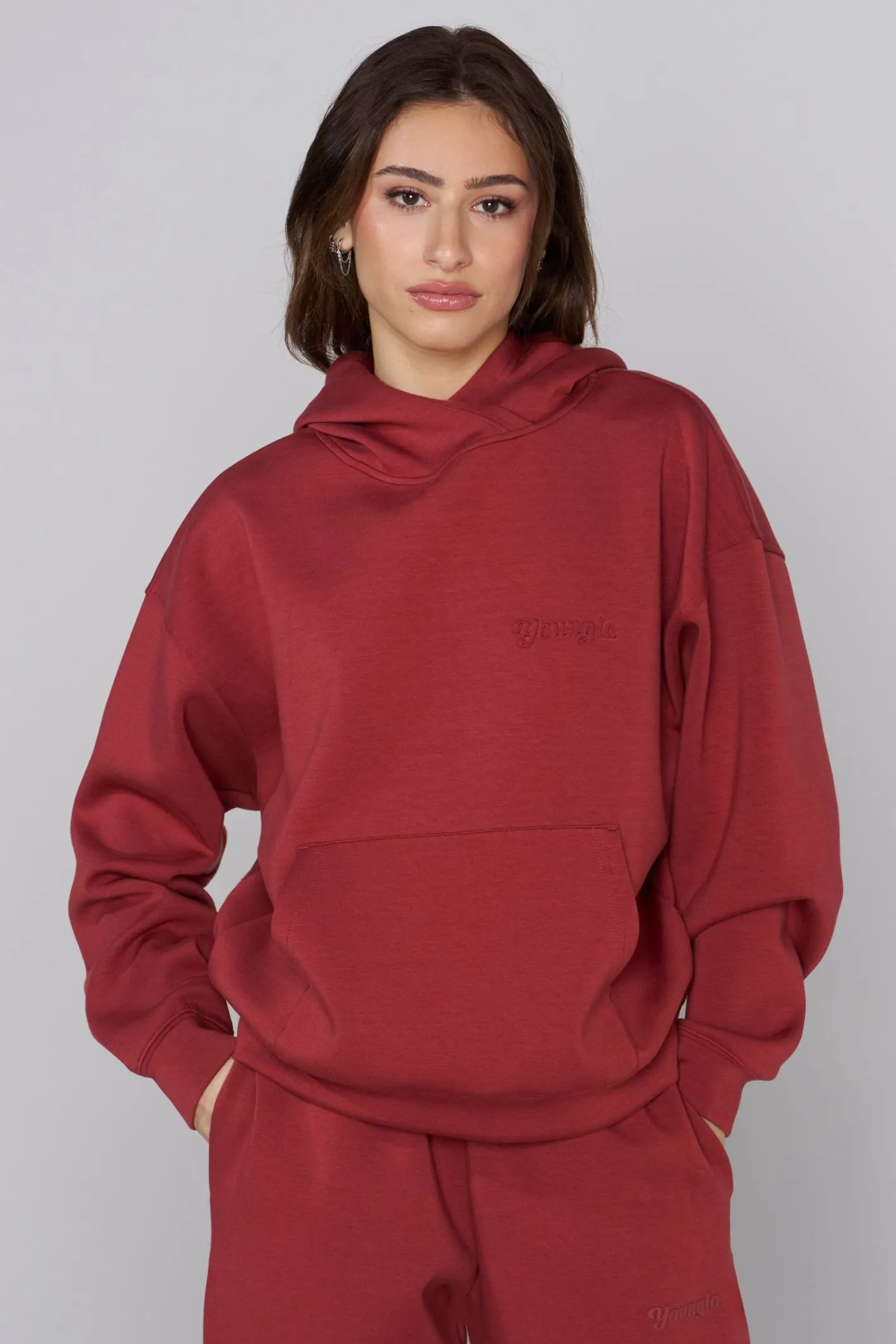 Youngla W534 Scuba Hoodie<Women Outerwear