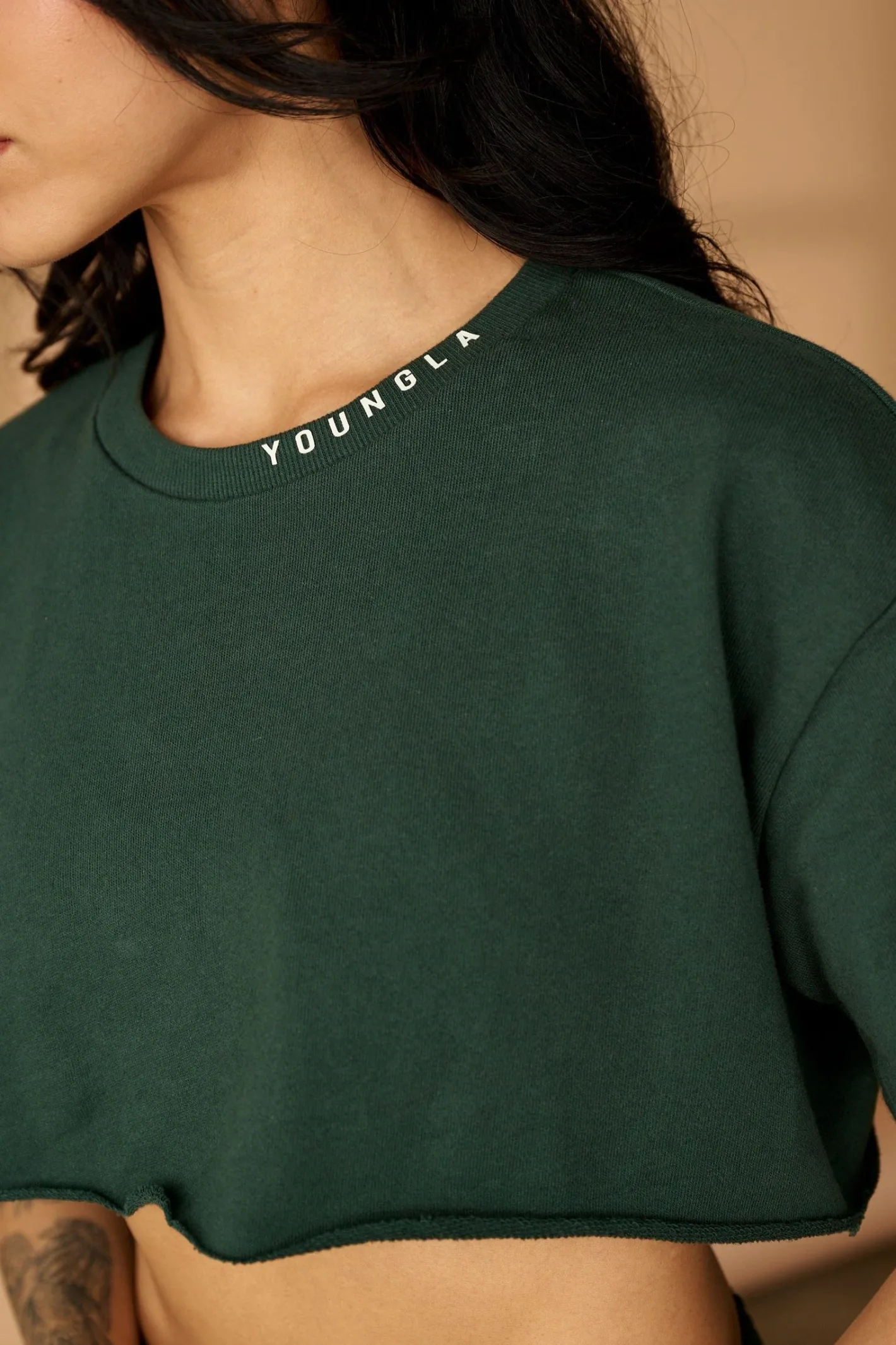 Youngla W407 Super Cropped Tee<Women Tops