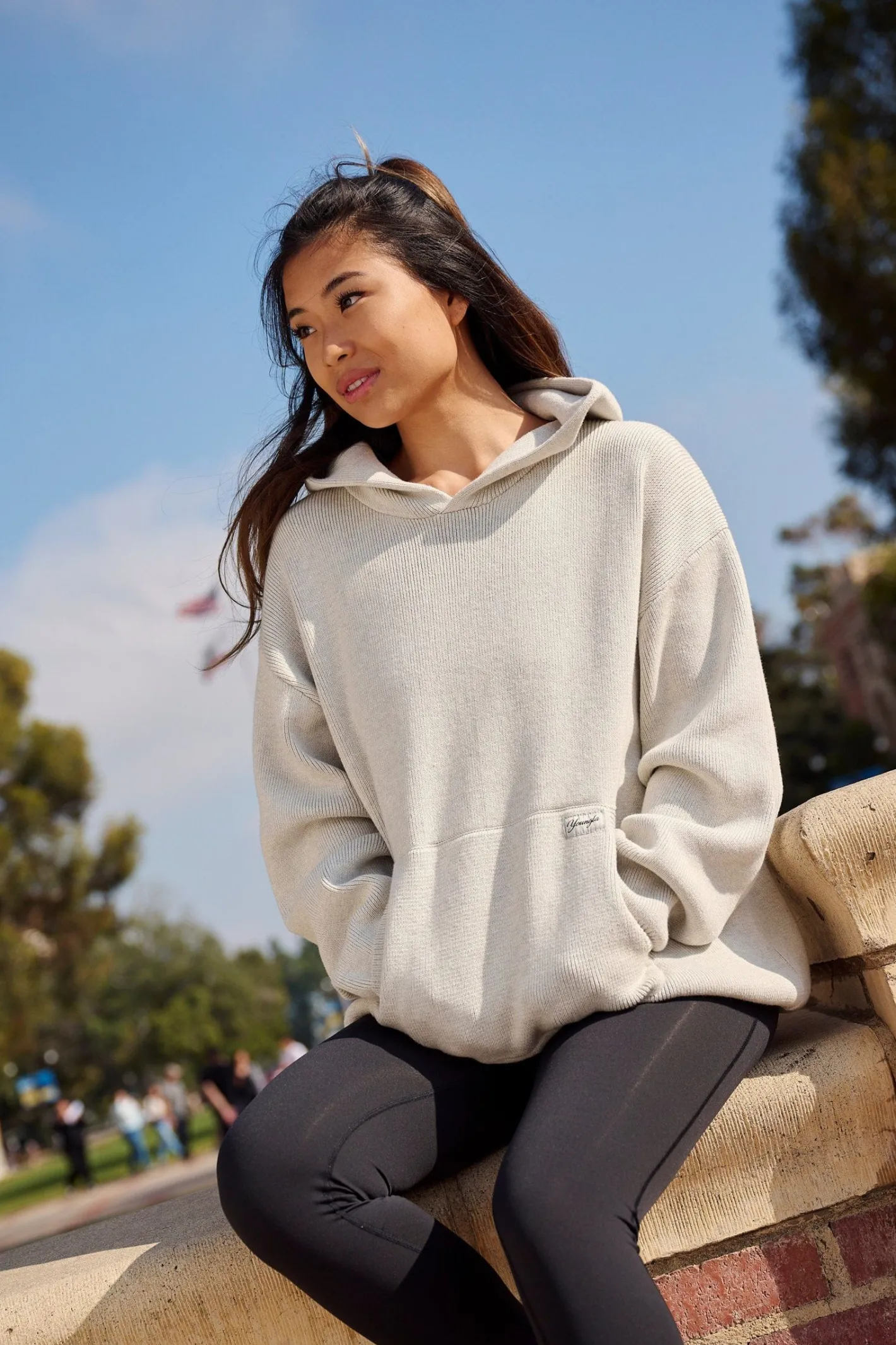 Youngla W514-Bella Sweater Hoodie<Women Outerwear