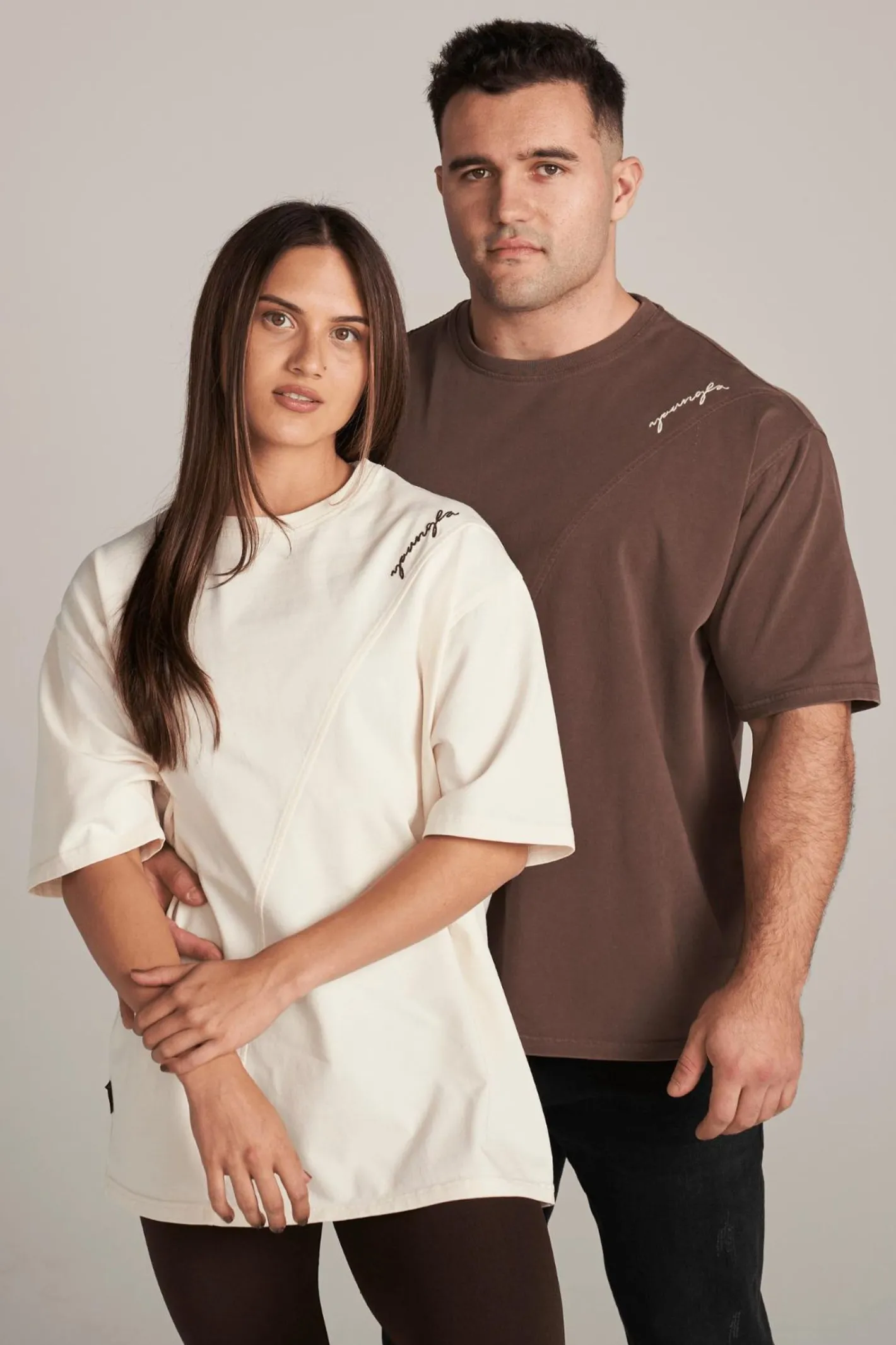 Youngla W431-Curve Oversize Tee<Women Tops