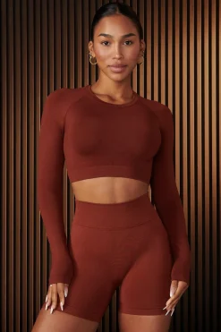 Youngla W430-Curve Seamless Long Sleeve<Women Tops