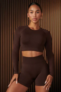 Youngla W430-Curve Seamless Long Sleeve<Women Tops