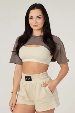 Youngla W410-Cut Out Tee<Women Tops