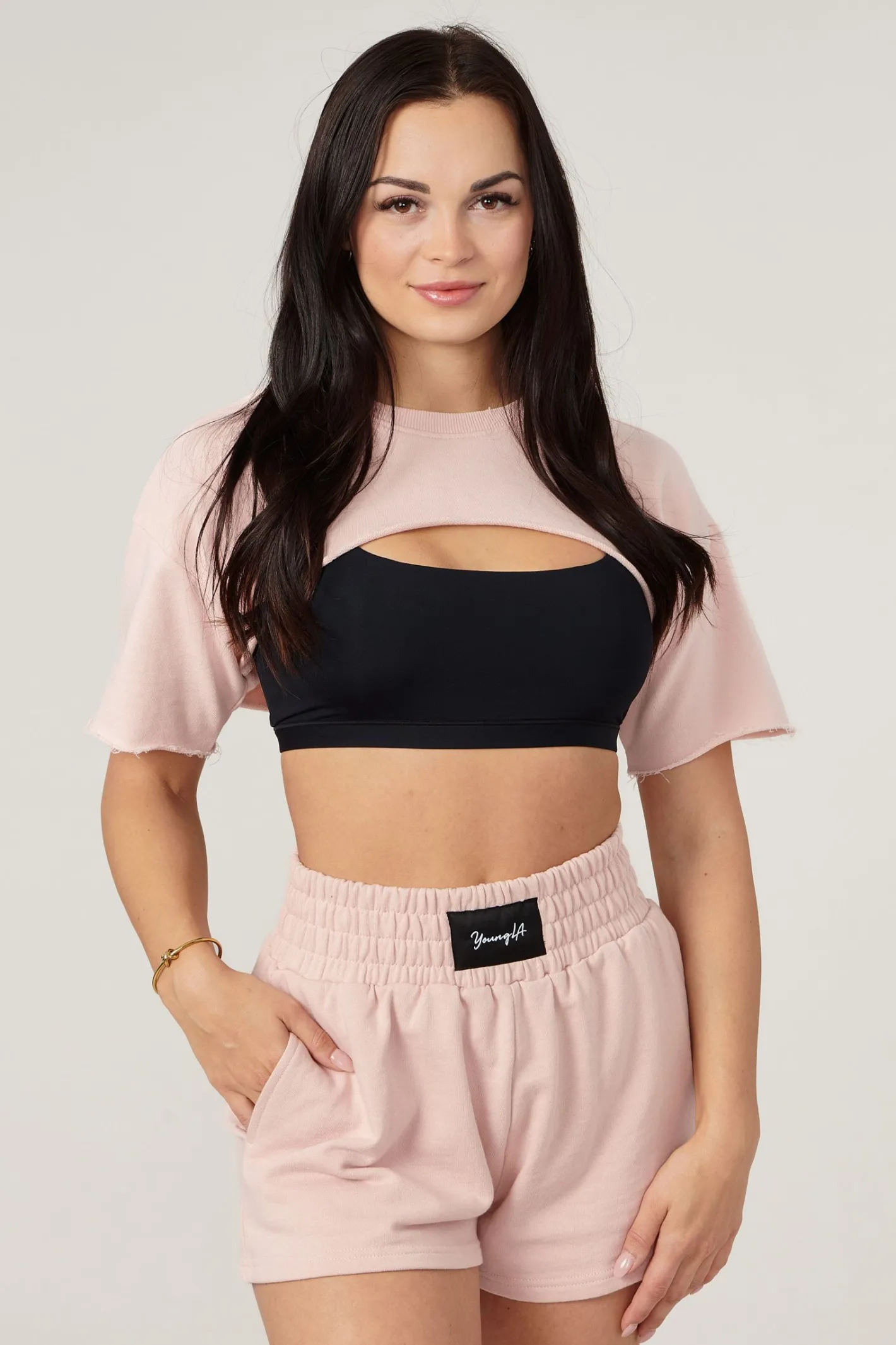 Youngla W410-Cut Out Tee<Women Tops