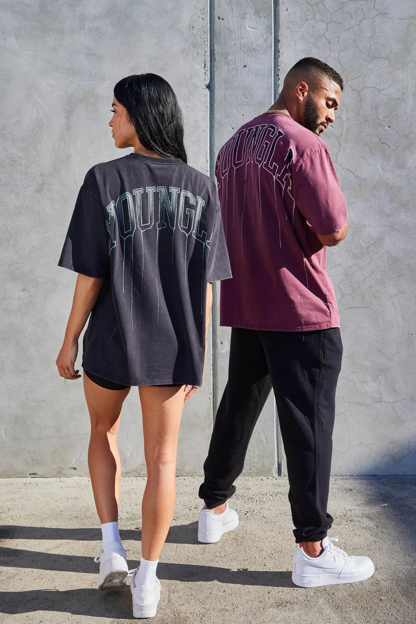 Youngla W428-Drip Oversized Tee<Men Shirts