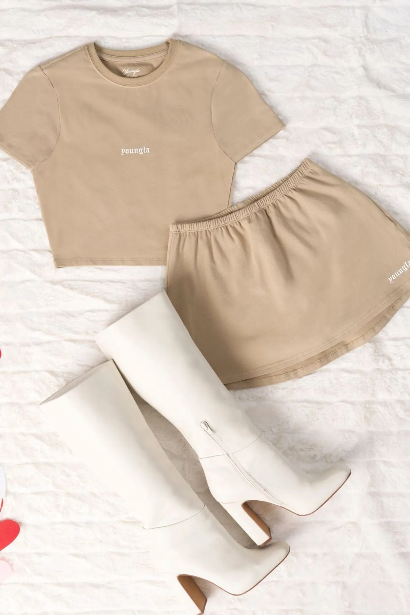 Youngla W141-Love Sets-Skirt<Women Shorts