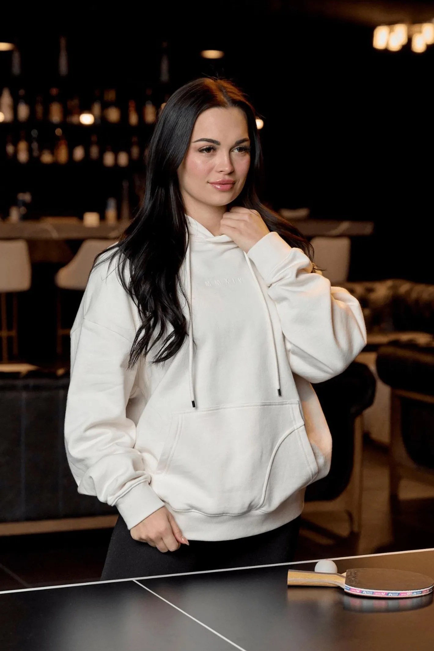 Youngla W518-Minimal Hoodie<Women Outerwear